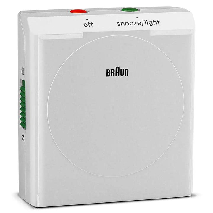 Braun Classic Compact Folding Travel Analogue Alarm Clock White 8cm BC05W 6