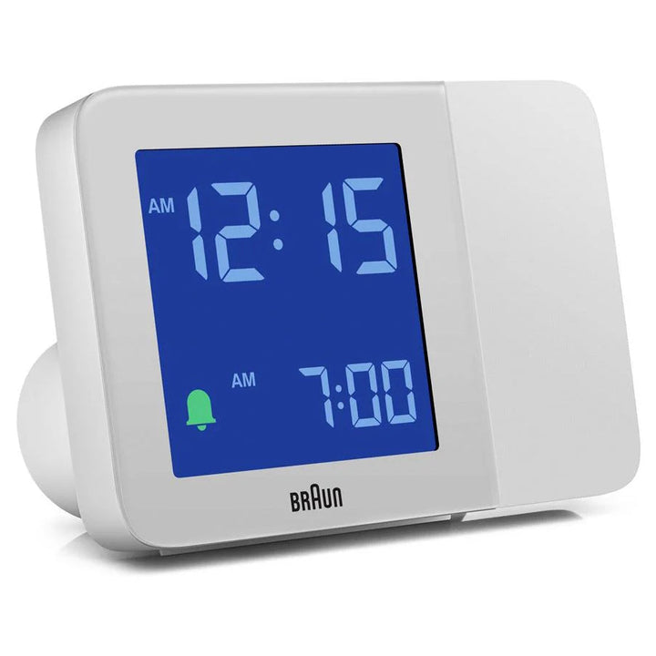 Braun Digital Projection Mains Powered Alarm Clock White 13cm BC15W 3