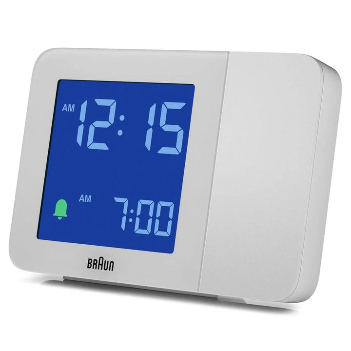 Braun Digital Projection Mains Powered Alarm Clock White 13cm BC15W 9