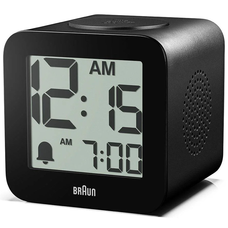 Braun Time Speaking Digital Alarm Clock Black 8cm BC25BP 7