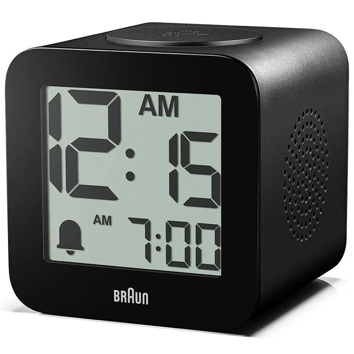 Braun Time Speaking Digital Alarm Clock Black 8cm BC25BP 7