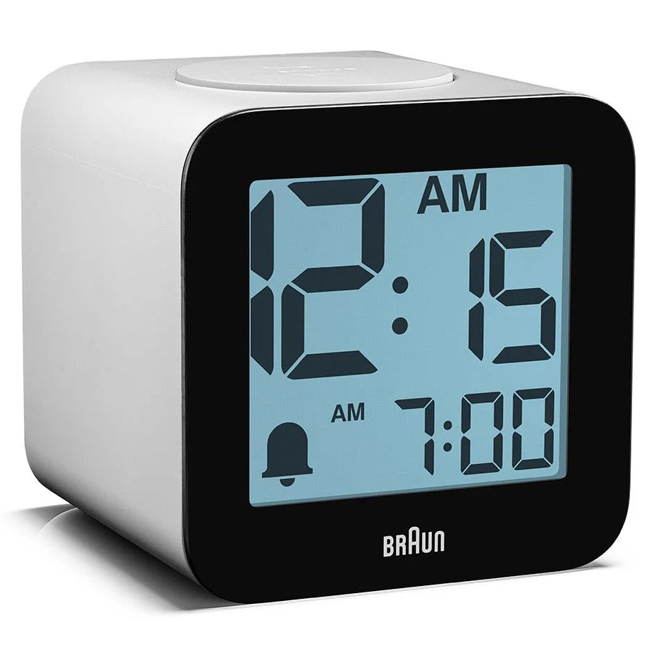 Braun Time Speaking Digital Alarm Clock White 8cm BC25WP 2