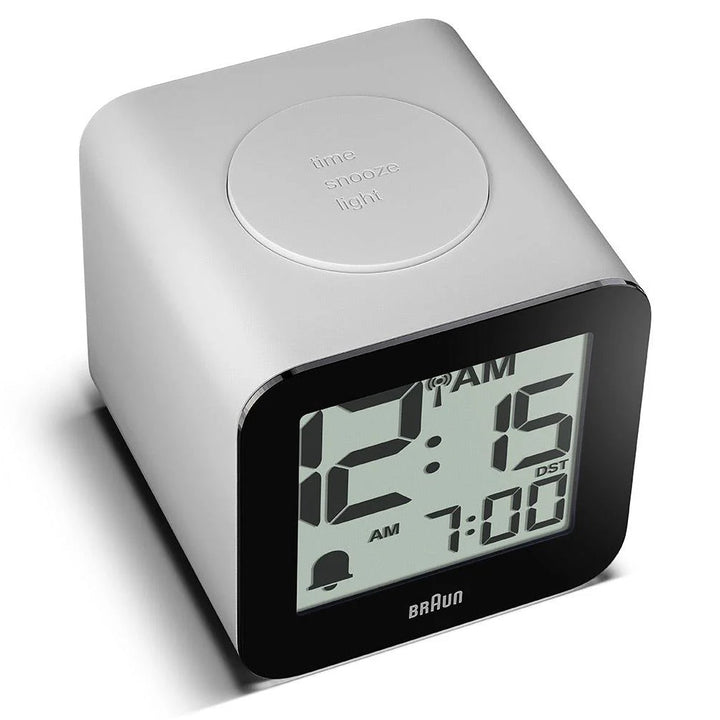 Braun Time Speaking Digital Alarm Clock White 8cm BC25WP 5