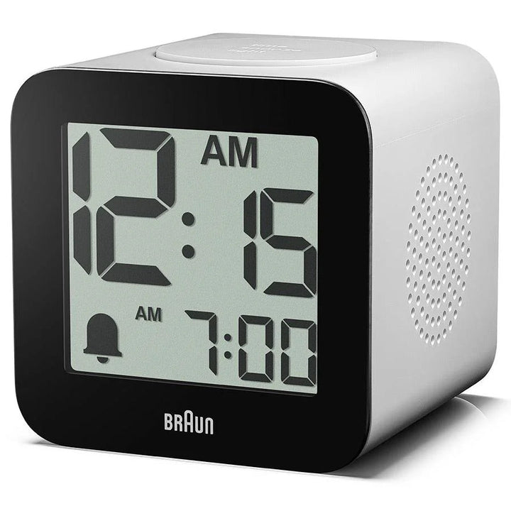 Braun Time Speaking Digital Alarm Clock White 8cm BC25WP 7