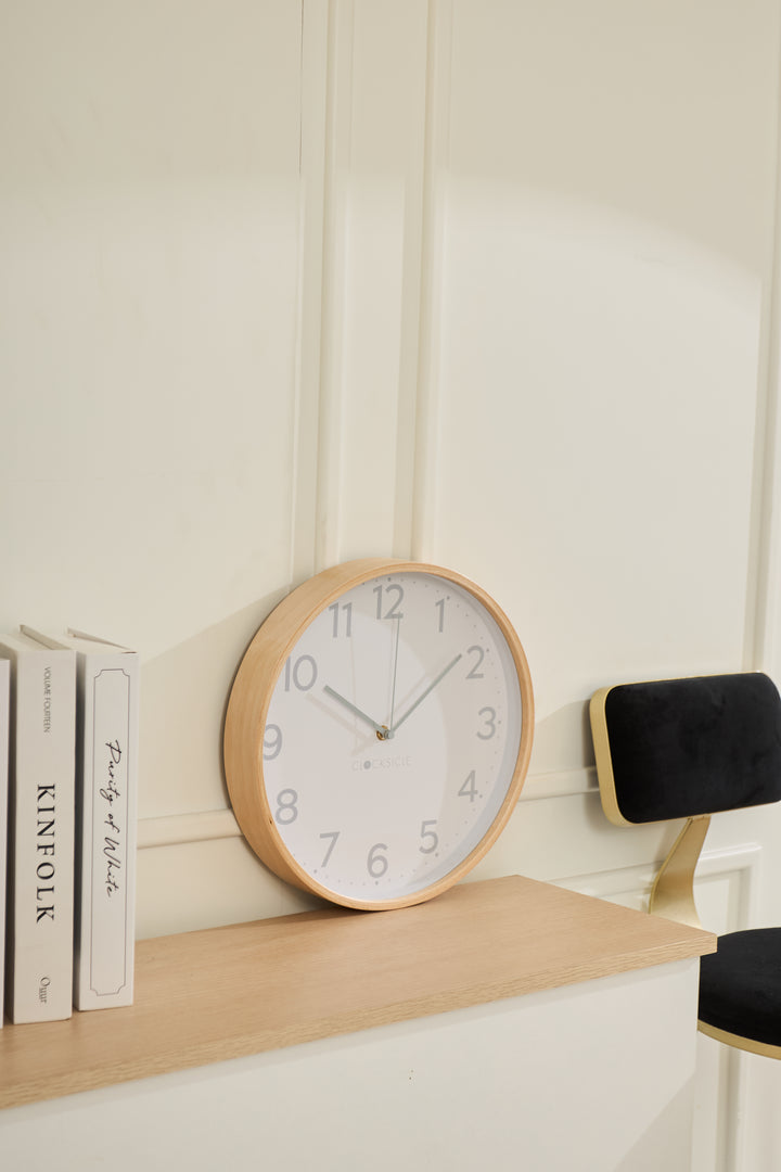 Clocksicle Silent Wood Wall Clock Grey 31cm CC-30-GREY 5