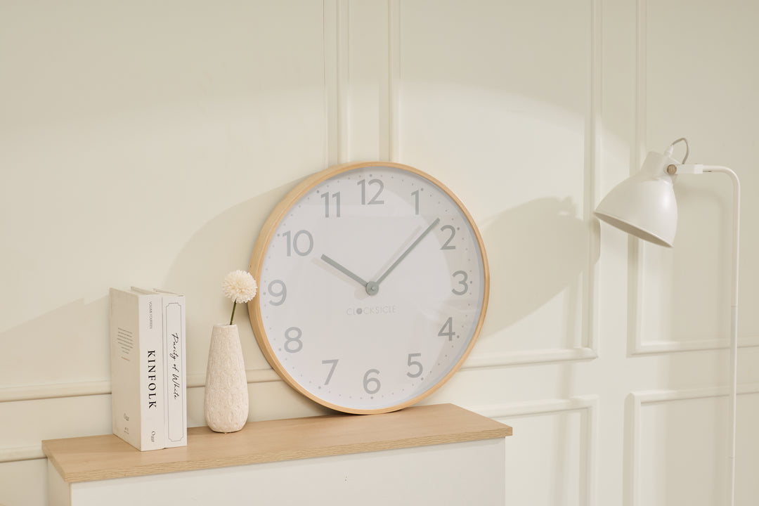 Clocksicle Silent Wood Wall Clock Grey 50cm CC-50-GREY 4