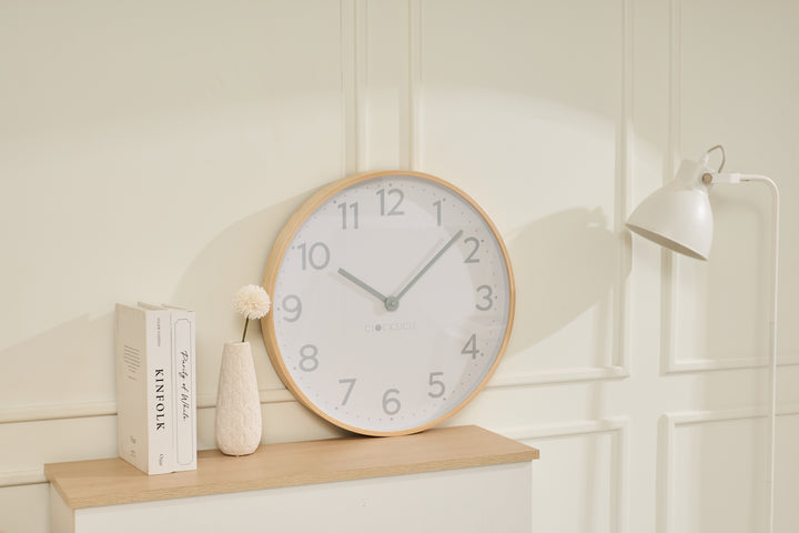 Clocksicle Silent Wood Wall Clock Grey 50cm CC-50-GREY 4