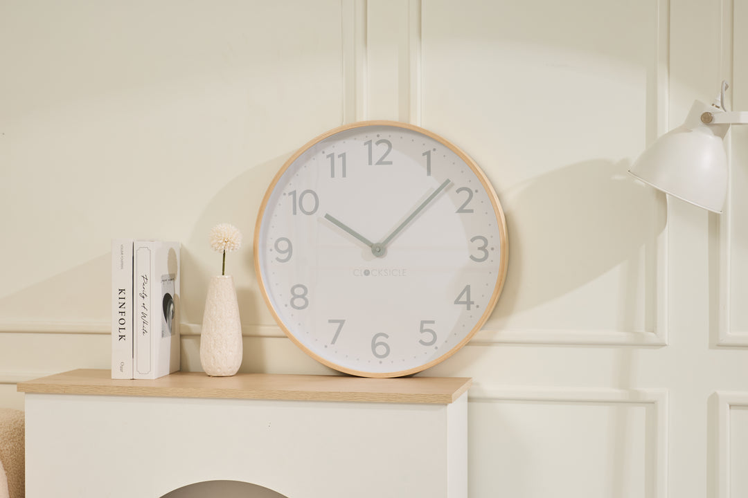 Clocksicle Silent Wood Wall Clock Grey 50cm CC-50-GREY 6