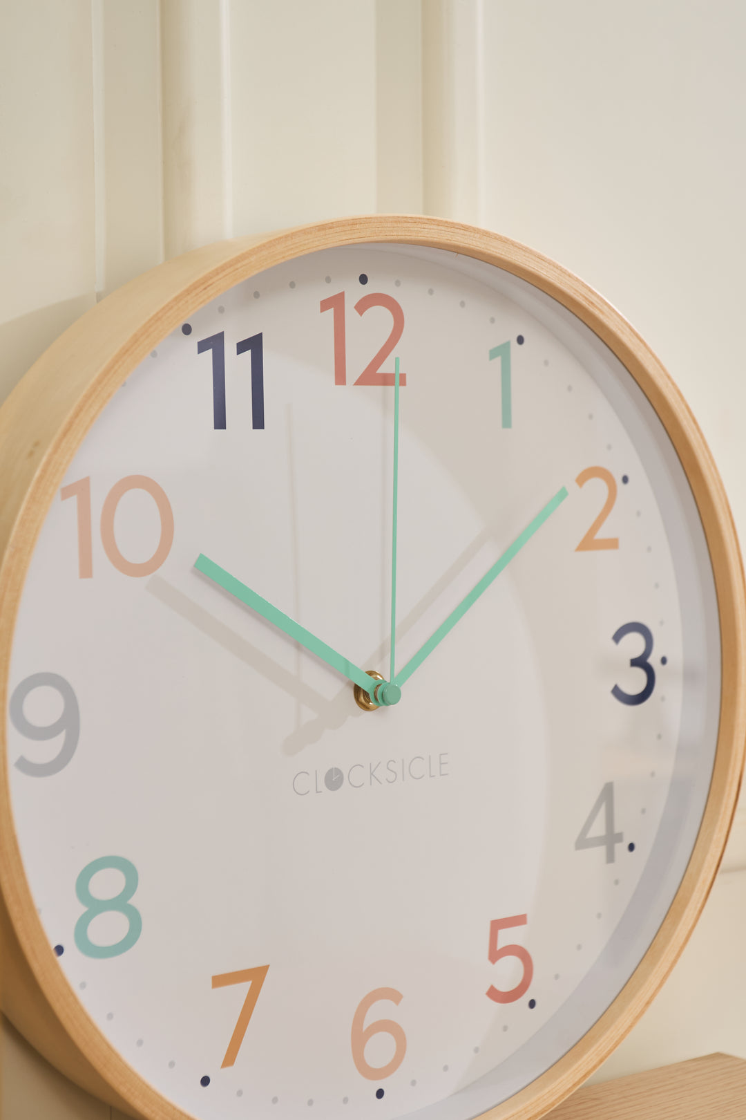 Clocksicle Silent Wood Wall Clock Rainbow 31cm CC-30-RAIN 6