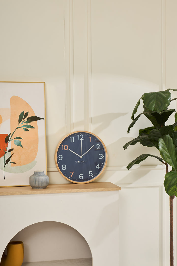 Clocksicle Silent Wood Wall Clock Sailor Blue 31cm CC-30-SAIL 4 #size_31cm