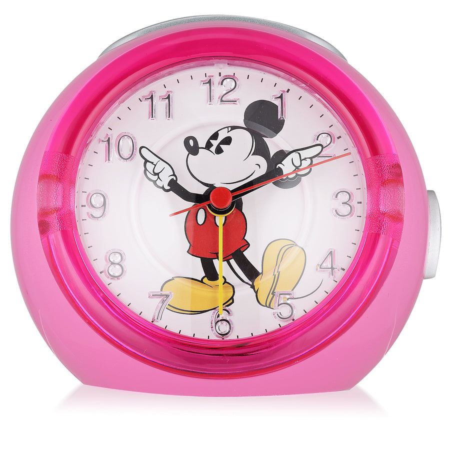 Disney Mickey Mouse Musical Alarm Clock Pink 12cm TR87993 1
