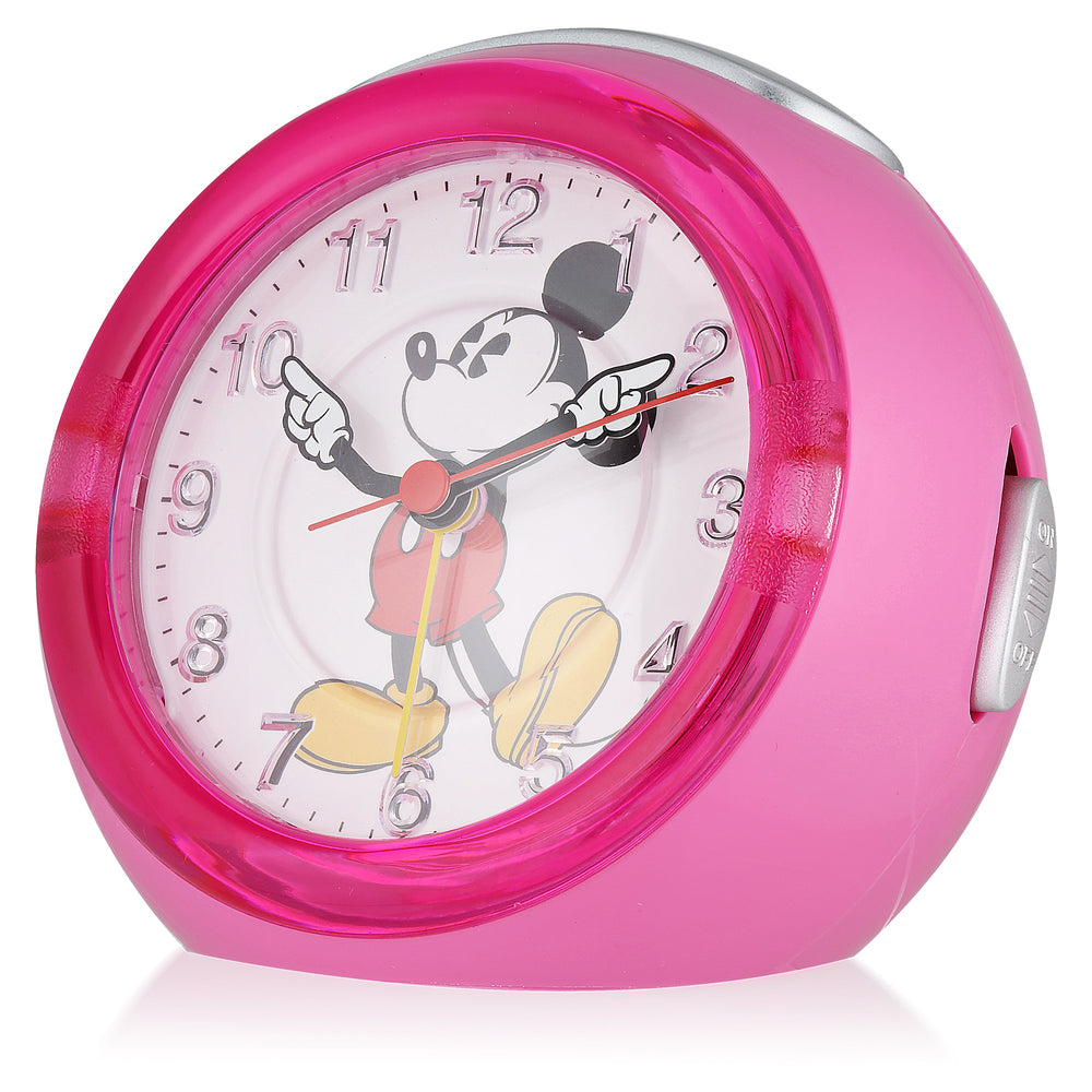 Disney Mickey Mouse Musical Alarm Clock Pink 12cm TR87993 2