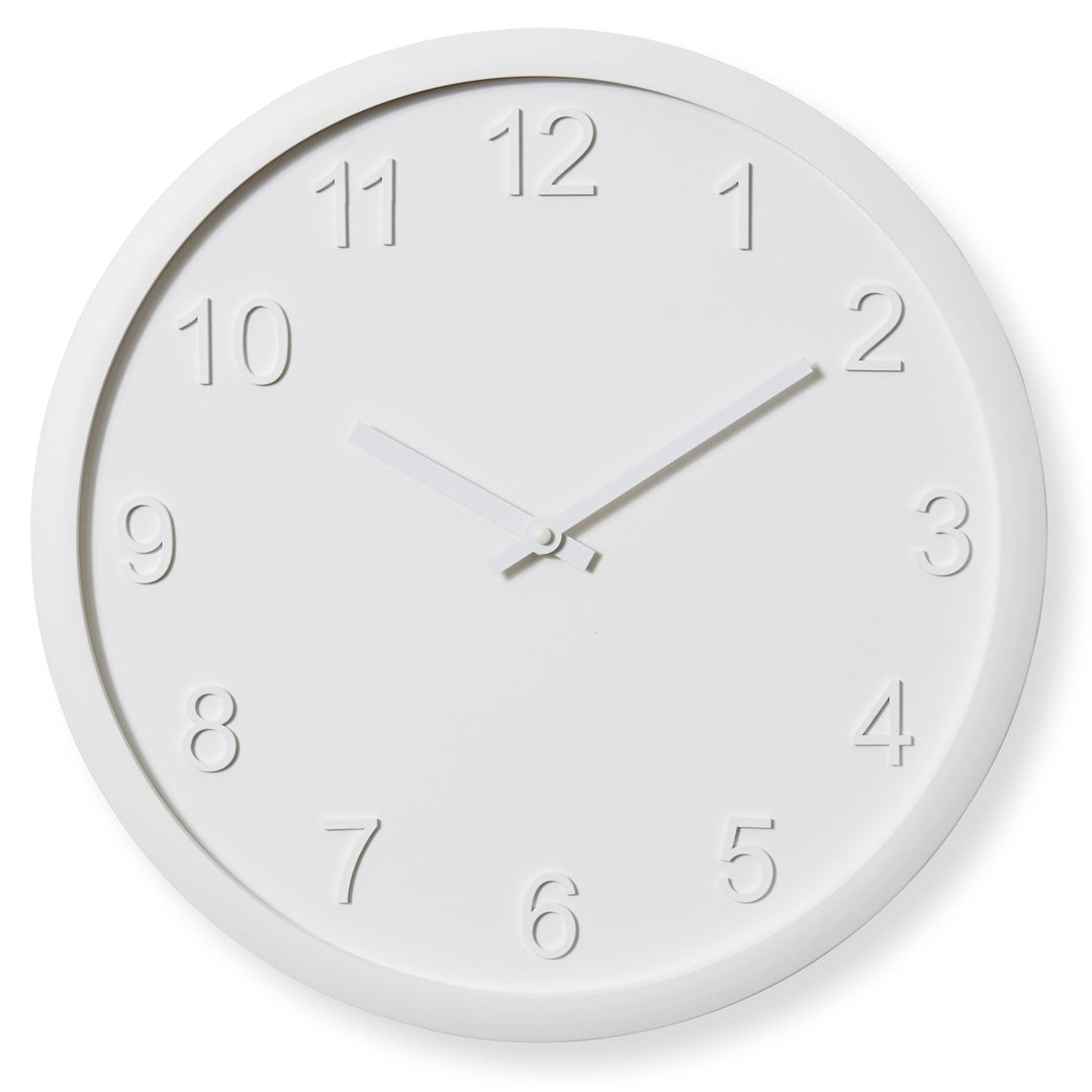Elme Living Lenox Wooden Wall Clock White 40cm WL.154.WH 1 #size_40cm