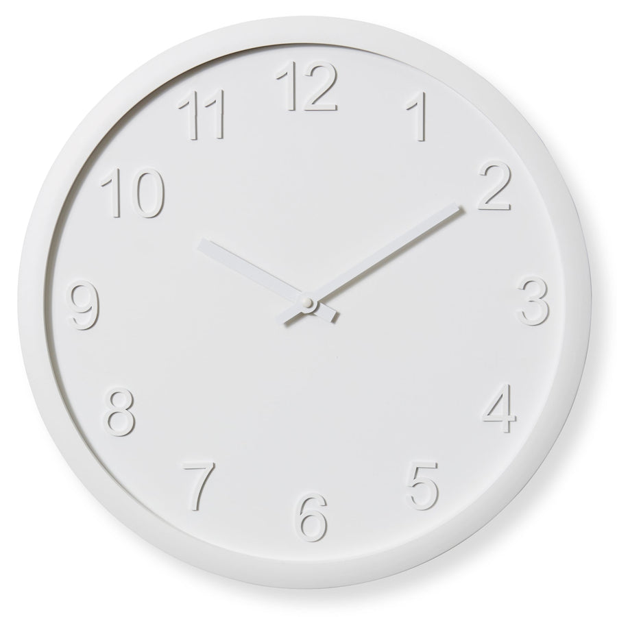 Elme Living Lenox Wooden Wall Clock White 40cm WL.154.WH 1 #size_40cm