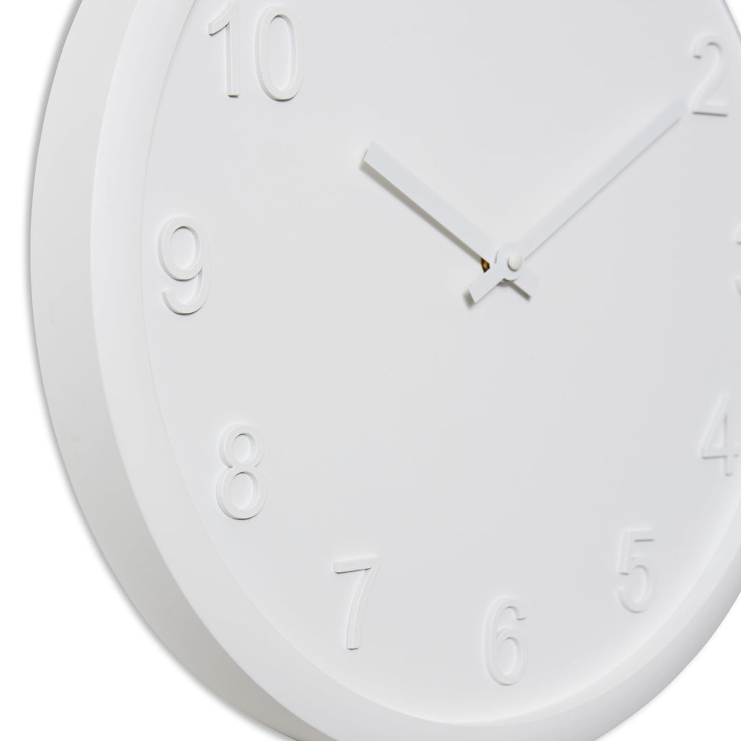 Elme Living Lenox Wooden Wall Clock White 40cm WL.154.WH 2 #size_40cm