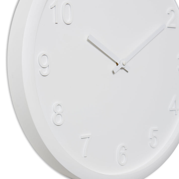 Elme Living Lenox Wooden Wall Clock White 40cm WL.154.WH 2 #size_40cm