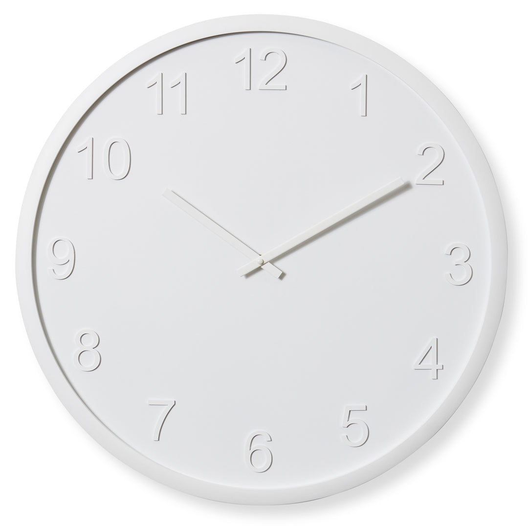 Elme Living Lenox Wooden Wall Clock White 60cm WL.155.WH 1 #size_60cm