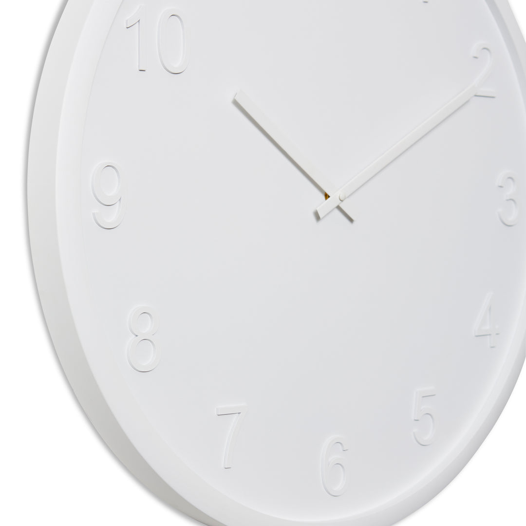 Elme Living Lenox Wooden Wall Clock White 60cm WL.155.WH 2 #size_60cm