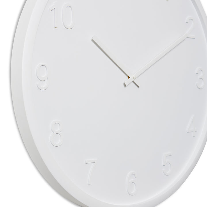 Elme Living Lenox Wooden Wall Clock White 60cm WL.155.WH 2 #size_60cm