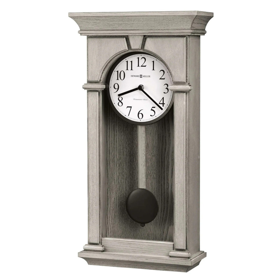 Howard Miller Mira Grey Wood Westminster Pendulum Wall Clock 56cm 625800 1