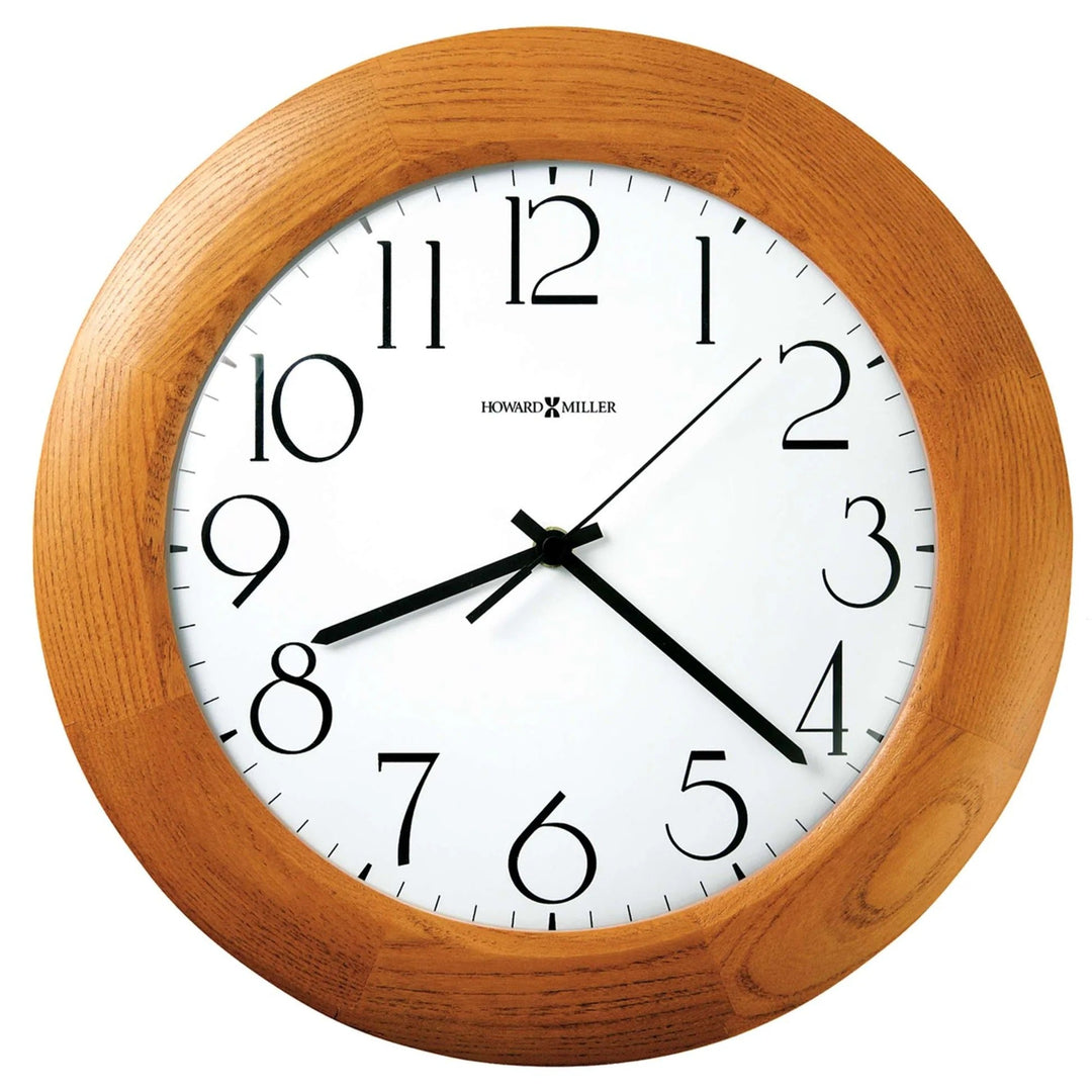 Howard Miller Santa Fe Blonde Oak Wood Wall Clock 32cm 625355 1