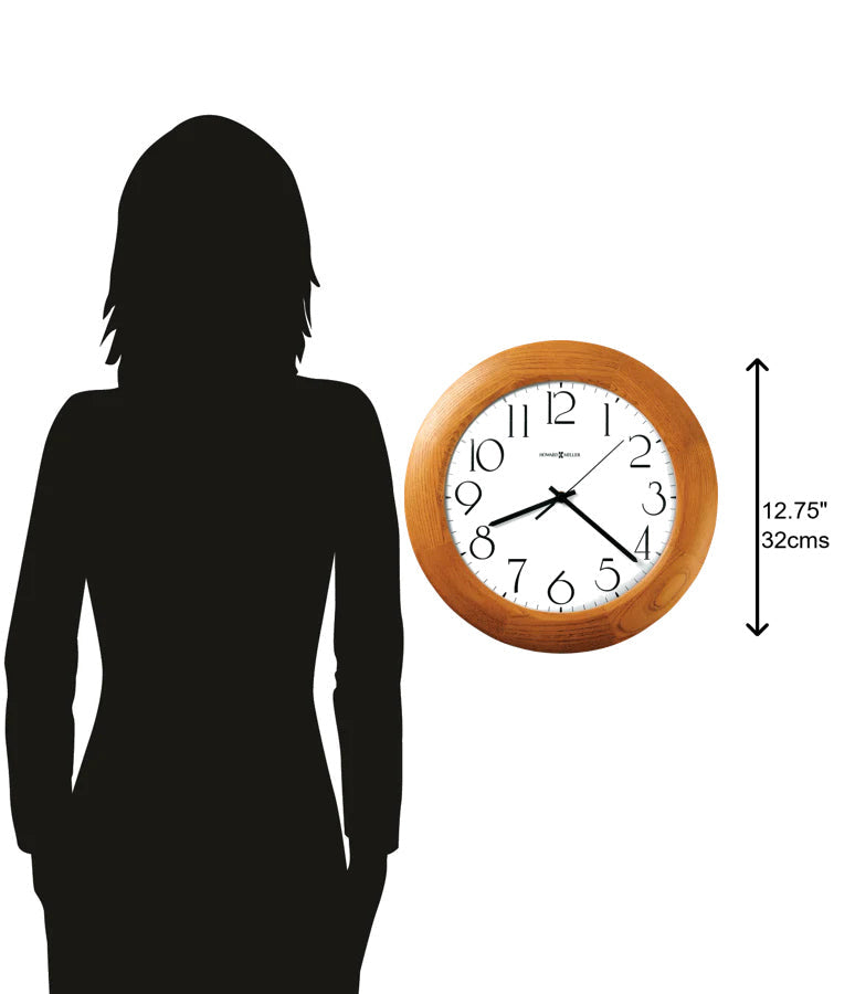 Howard Miller Santa Fe Blonde Oak Wood Wall Clock 32cm 625355 2