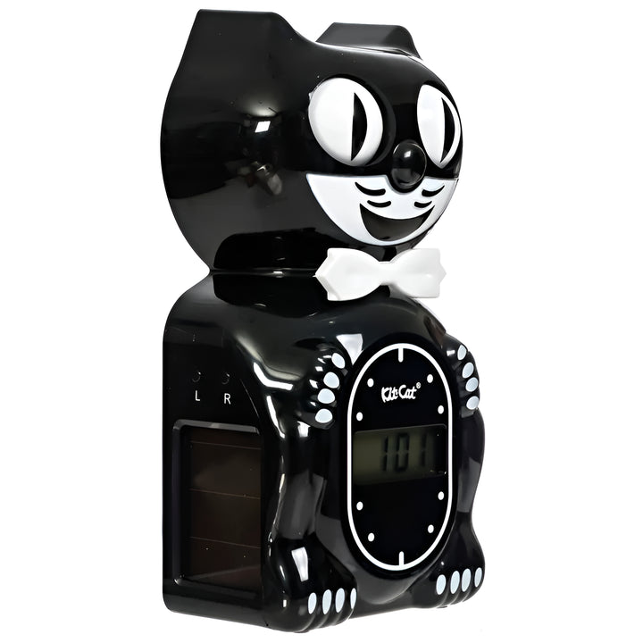 Kit Cat Klocks Solar Digital Alarm Clock Black 15cm OPSC-1 3