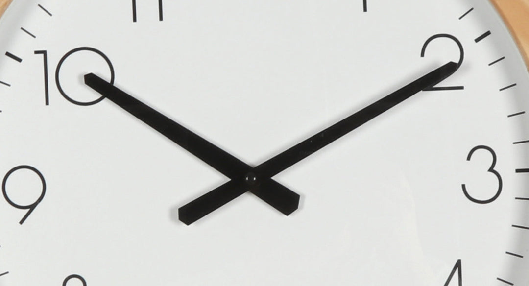 Koda Living Maple Dawn Classic Thick Natural Solid Wood Frame Wall Clock 40cm KC5502 3