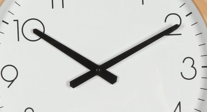 Koda Living Maple Dawn Classic Thick Natural Solid Wood Frame Wall Clock 40cm KC5502 3