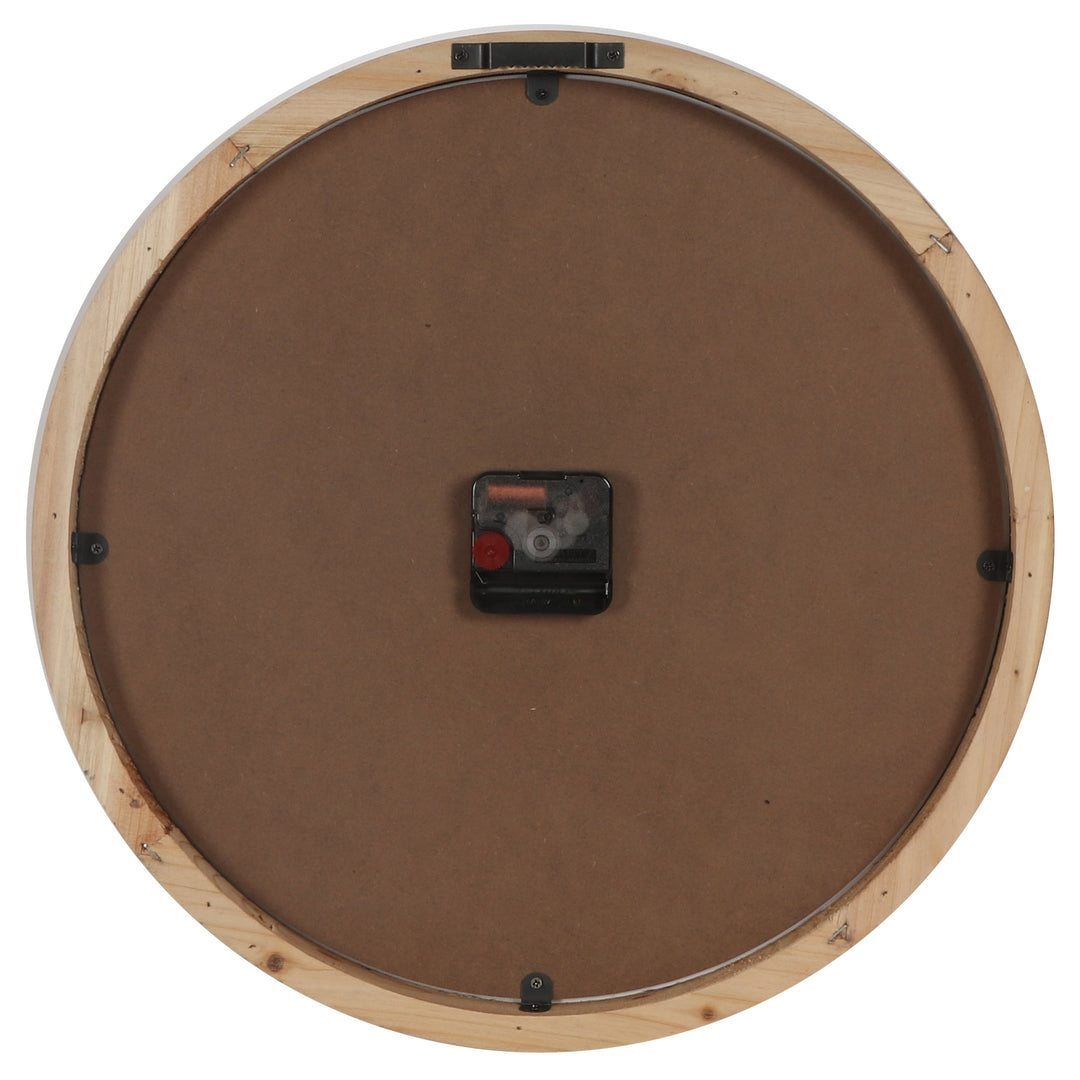 Koda Living Maple Dawn Classic Thick Natural Solid Wood Frame Wall Clock 40cm KC5502 4