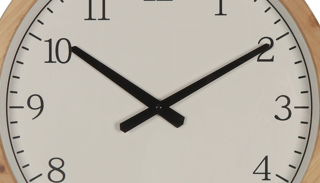 Koda Living Pine Dusk Classic Thick Natural Solid Wood Frame Wall Clock 40cm KC5501 3