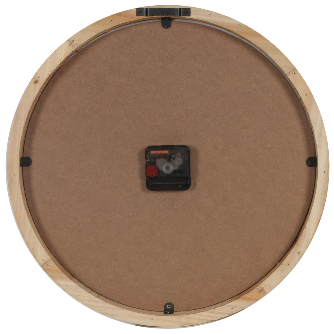 Koda Living Pine Dusk Classic Thick Natural Solid Wood Frame Wall Clock 40cm KC5501 4