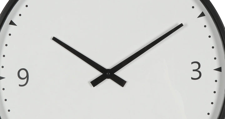 Koda Living Sleek Simplicity Black White Metal Wall Clock 50cm KC5503 3
