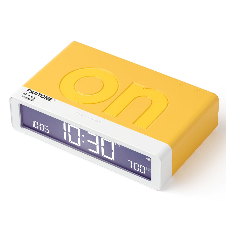Lexon Flip Classic Reversible LCD Alarm Clock Pantone Yellow 10cm LD-LR157PT-Y 2