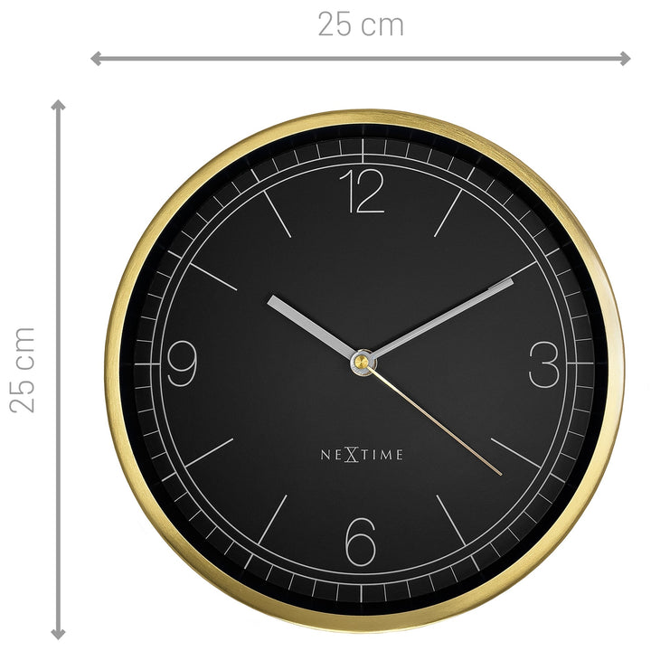 NeXtime Bolero Wall Clock Black 25cm 573321ZW 4