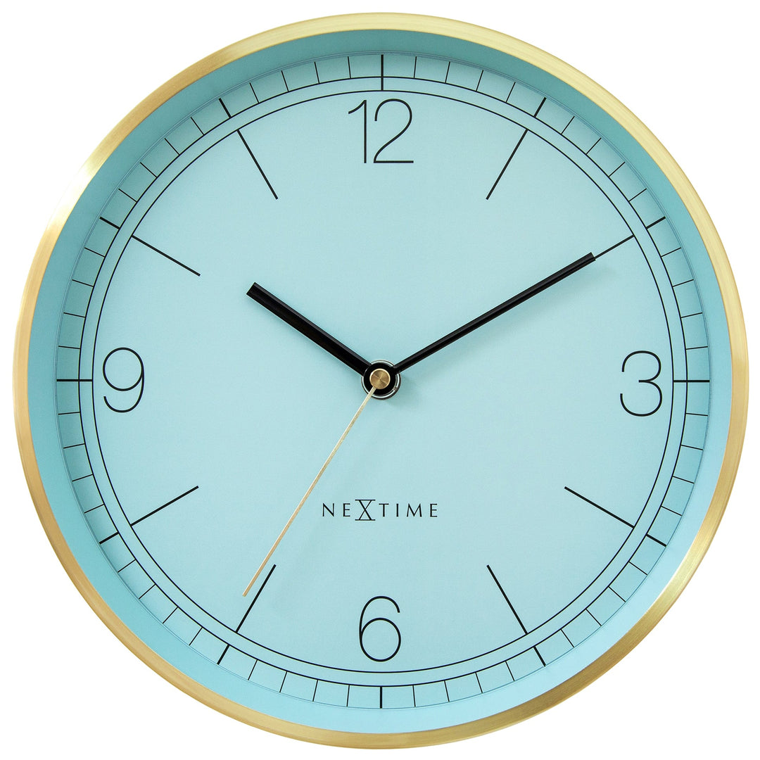 NeXtime Bolero Wall Clock Turquoise 25cm 573321TQ 1