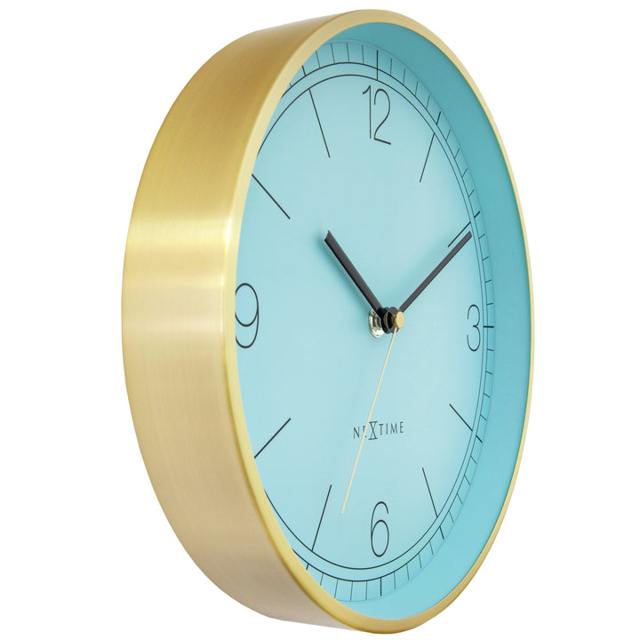 NeXtime Bolero Wall Clock Turquoise 25cm 573321TQ 2