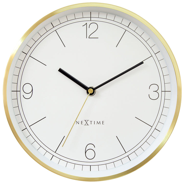 NeXtime Bolero Wall Clock White 25cm 573321WI 1
