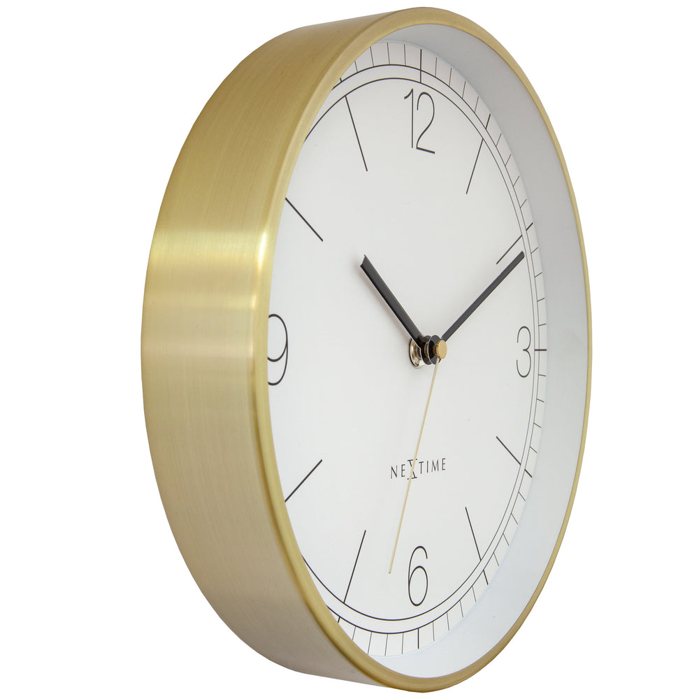 NeXtime Bolero Wall Clock White 25cm 573321WI 2