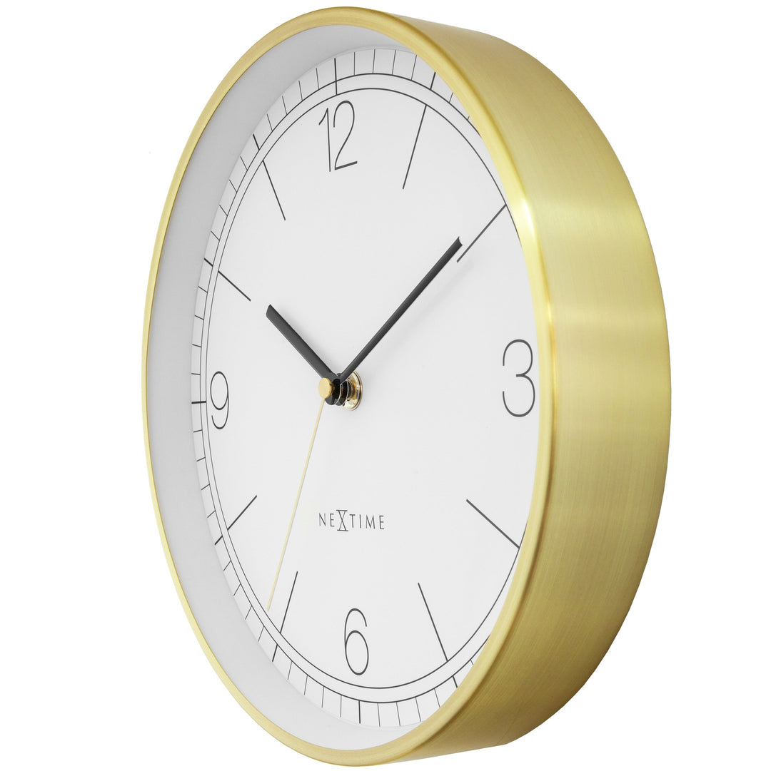 NeXtime Bolero Wall Clock White 25cm 573321WI 3