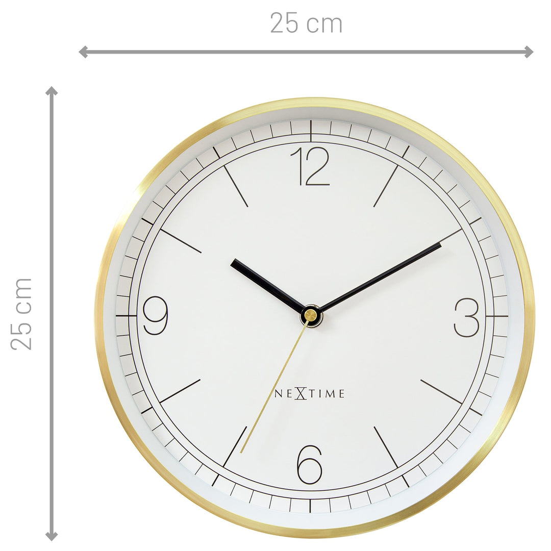 NeXtime Bolero Wall Clock White 25cm 573321WI 4