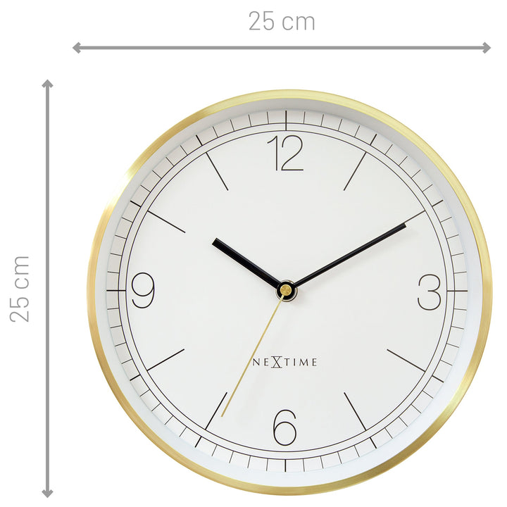NeXtime Bolero Wall Clock White 25cm 573321WI 4