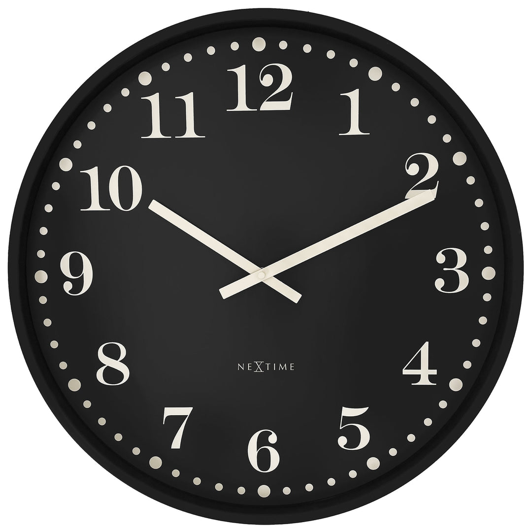 NeXtime Dickens Wall Clock Black 50cm 573319ZW 1