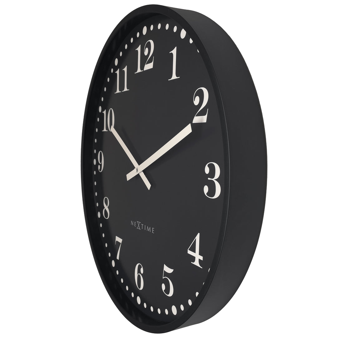 NeXtime Dickens Wall Clock Black 50cm 573319ZW 3