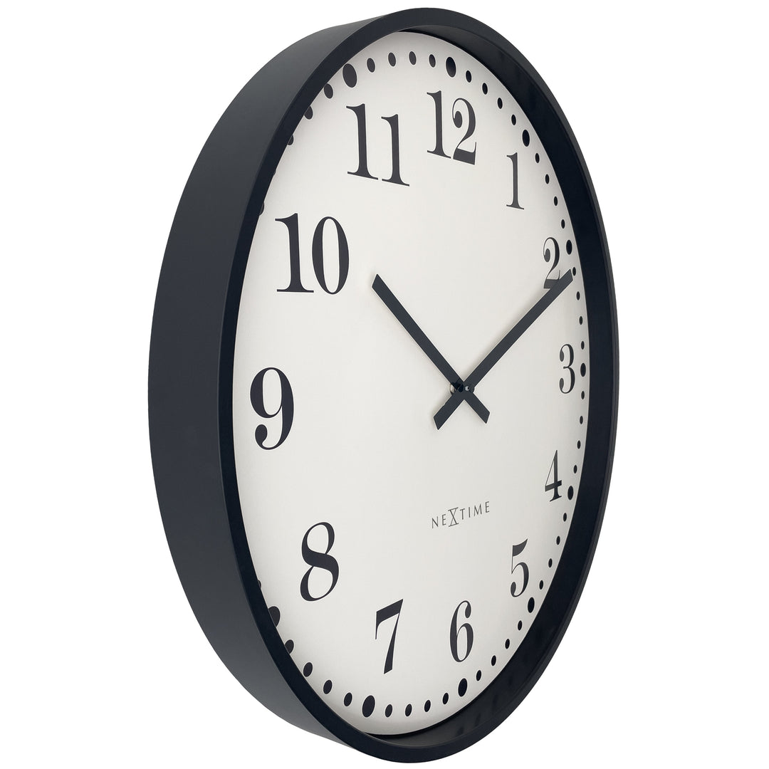 NeXtime Dickens Wall Clock Cream 50cm 573319WI 2