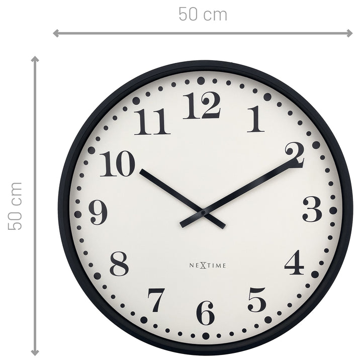 NeXtime Dickens Wall Clock Cream 50cm 573319WI 4