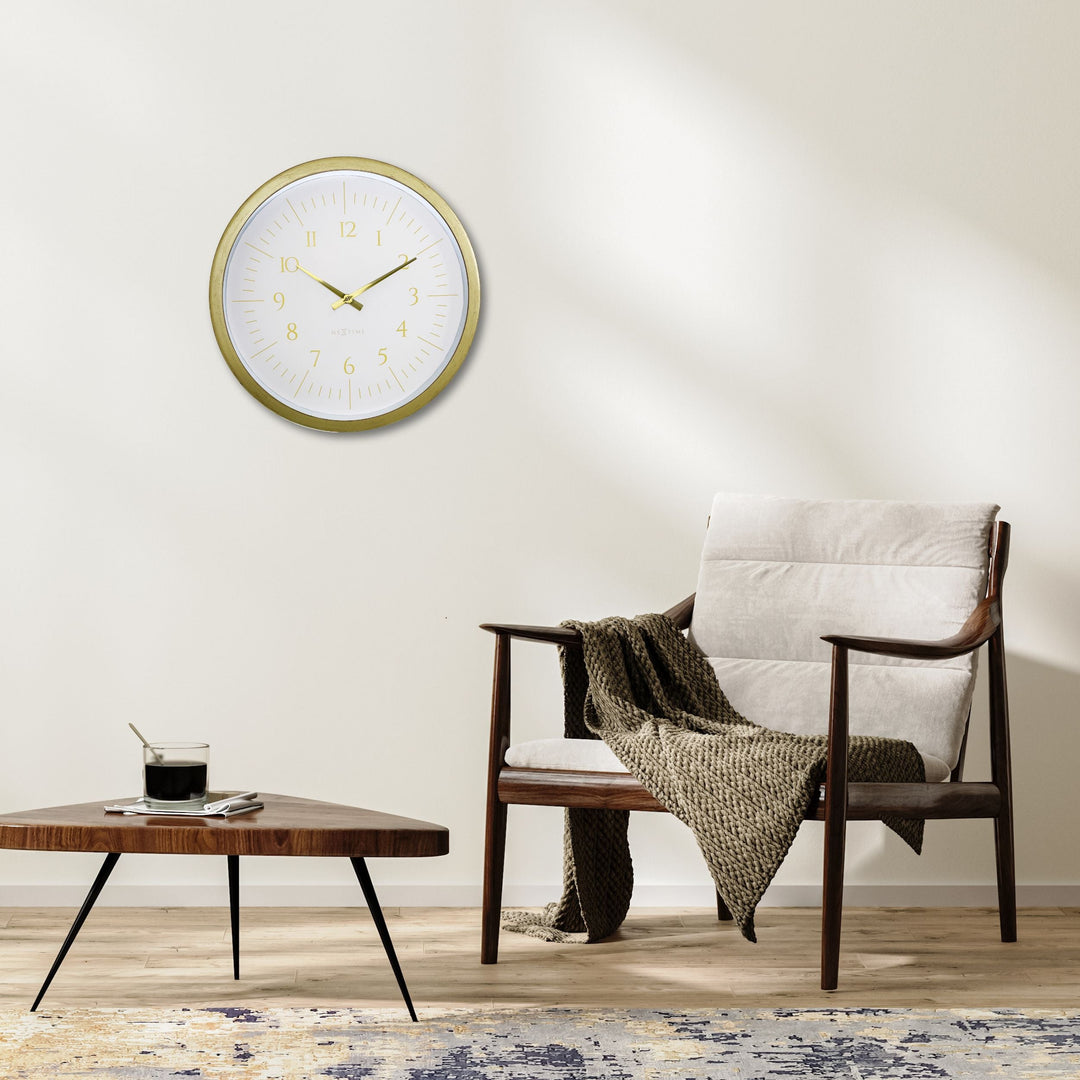 NeXtime Galaxy Wall Clock White 40cm 573333WI 6