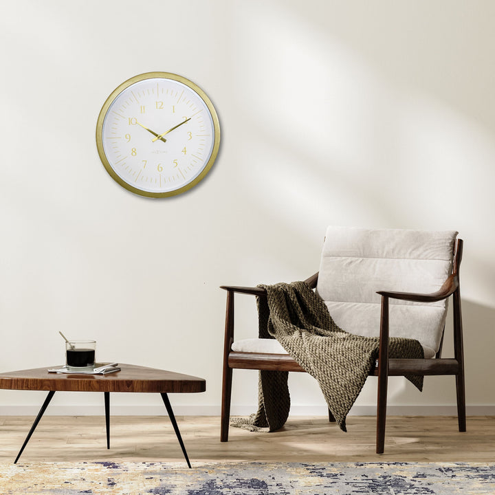 NeXtime Galaxy Wall Clock White 40cm 573333WI 6