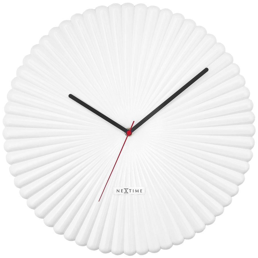 NeXtime Mousse Wall Clock White 40cm 573320WI 1