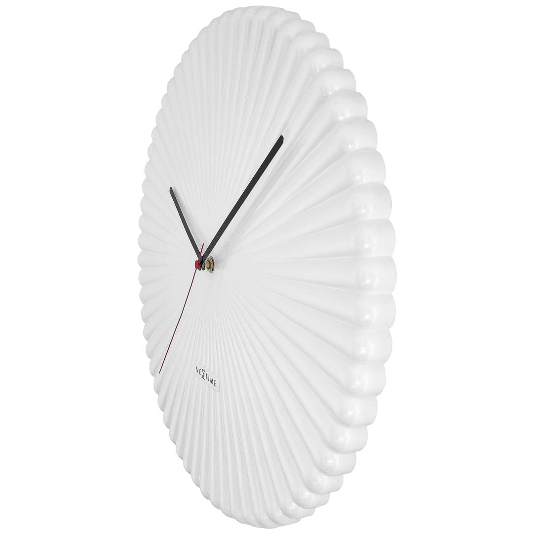 NeXtime Mousse Wall Clock White 40cm 573320WI 3